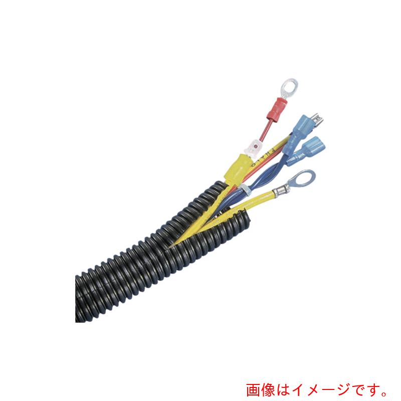パンドウイットコーポレーション日本支社（PANDUIT）　コルゲートチューブ　耐熱性ナイロン６　スリット付黒　内径１６．９　３０．４８ｍ　【品番：CLT62N-C630】