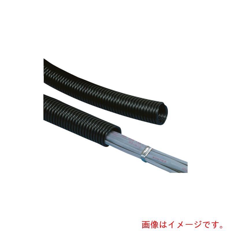 パンドウイットコーポレーション日本支社（PANDUIT）　コルゲートチューブ　耐熱性ナイロン６　スリットなし　黒　【品番：CLTS35N-C】