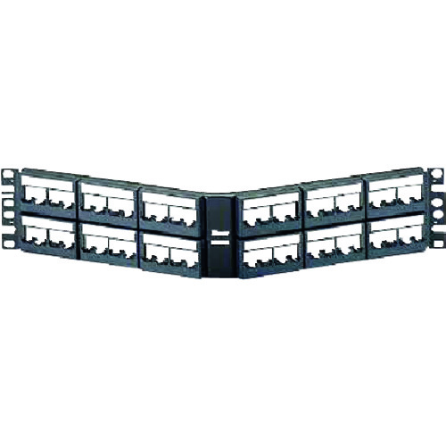 パンドウイットコーポレーション日本下位区分（PANDUIT） 一角型モジュラーパッチパネル枠 ４８界面 【品番：CPPLA48WBLY】