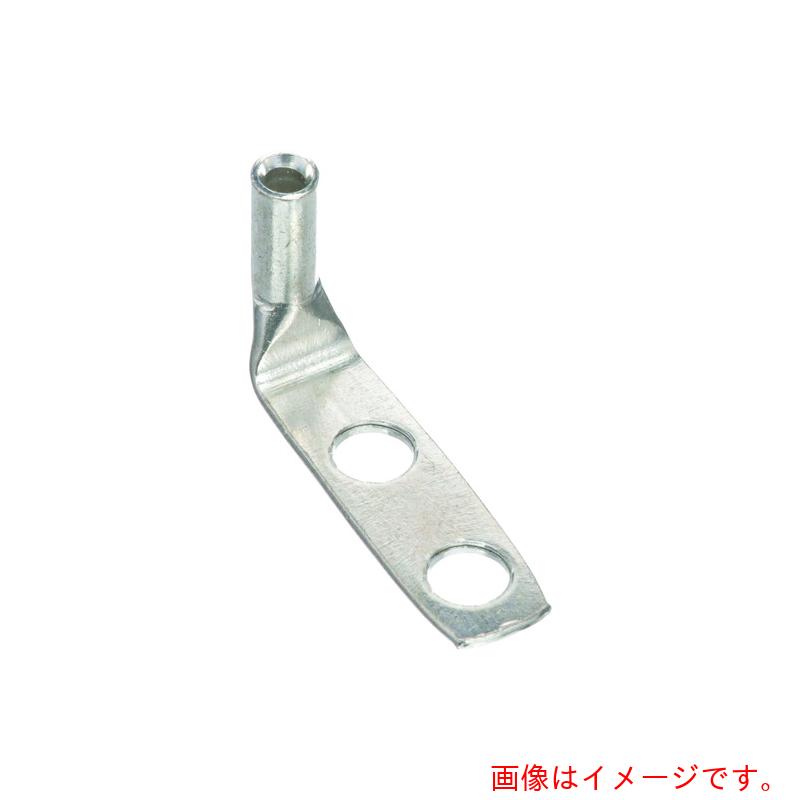パンドウイットコーポレーション日本支社（PANDUIT）　銅製圧縮端子　２穴　電線サイズ　ＡＷＧ１０　取付穴サイズ　６９ｍｍ　（１つは細長い穴）　バレル角度　９０度　ＬＣＣ１０－１４ＪＡＷＦ－Ｌ　【品番：LCC10-14JAWF-L】