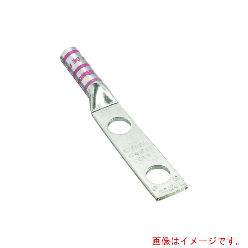 パンドウイットコーポレーション日本下位区分（PANDUIT） 銅製締め付ける端子 ２穴 電話線大きさＡＷＧ１／０ 初っ切り穴大きさ１０４粍 初っ切り穴あき場所 ２５４粍 ＬＣＣ１／０－３８ＤＷ－Ｘ 【品番：LCC1/0-38DW-X】