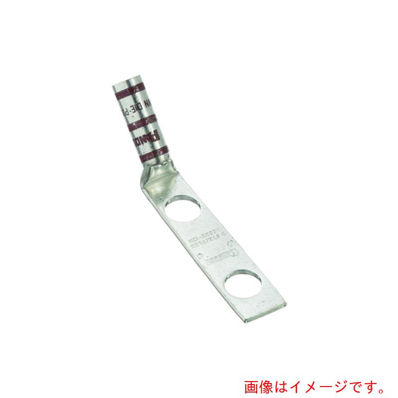 パンドウイットコーポレーション日本支社（PANDUIT）　銅製圧縮端子　２穴　電線サイズ　ＡＷＧ２　取付穴サイズ　６９ｍｍ　取付穴間隔　１６０ｍｍ　バレル角度　４５度　ＬＣＣＸ２－１４ＡＨ－Ｅ　【品番：LCCX2-14AH-E】