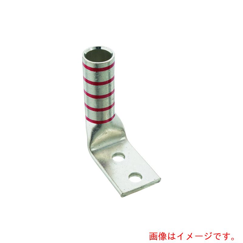 パンドウイットコーポレーション日本支社（PANDUIT）　銅製圧縮端子　２穴　電線サイズ　ＡＷＧ８　取付穴サイズ　６９ｍｍ　取付穴間隔　１６０ｍｍ　バレル角度　９０度　ＬＣＣＸ８－１４ＡＦ－Ｌ　【品番：LCCX8-14AF-L】
