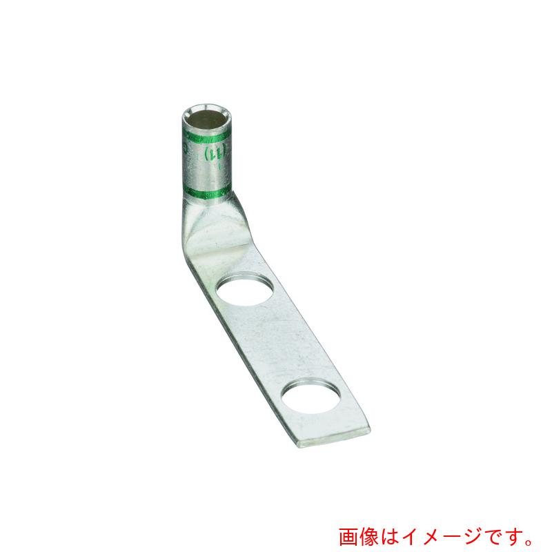パンドウイットコーポレーション日本支社（PANDUIT）　銅製圧縮端子　２穴　電線サイズ　ＡＷＧ１　取付穴サイズ　６．４ｍｍ　取付穴間隔　１６ｍｍ　バレル角度　９０度　ＬＣＤ１－１４ＡＦ－Ｅ　【品番：LCD1-14AF-E】