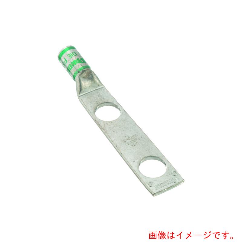 パンドウイットコーポレーション日本支社（PANDUIT）　銅製圧縮端子　２穴　電線サイズ　ＡＷＧ１　取付穴サイズ　９．５ｍｍ　取付穴間隔　２５．４ｍｍ　ＬＣＤ１－３８Ｄ－Ｅ　【品番：LCD1-38D-E】