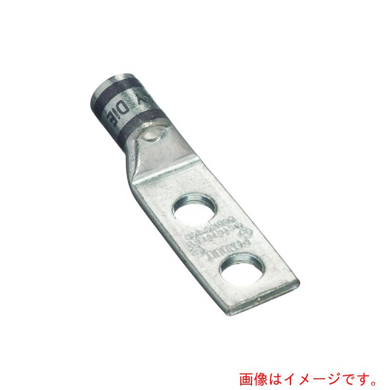 パンドウイットコーポレーション日本支社（PANDUIT） 銅製圧縮端子 ２穴 電線サイズ ＡＷＧ４ 取付穴サイズ ９．５ｍｍ 取付穴間隔 ２５．４ｍｍ ＬＣＤＸ４－３８Ｄ－Ｌ 【品番：LCDX4-38D-L】