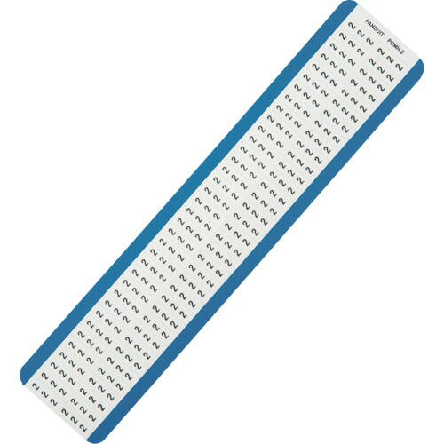 パンドウイットコーポレーション日本支社（PANDUIT）　ワイヤーマーカー　２　（２５枚入）　【4個】　【品番：PCMH-2】