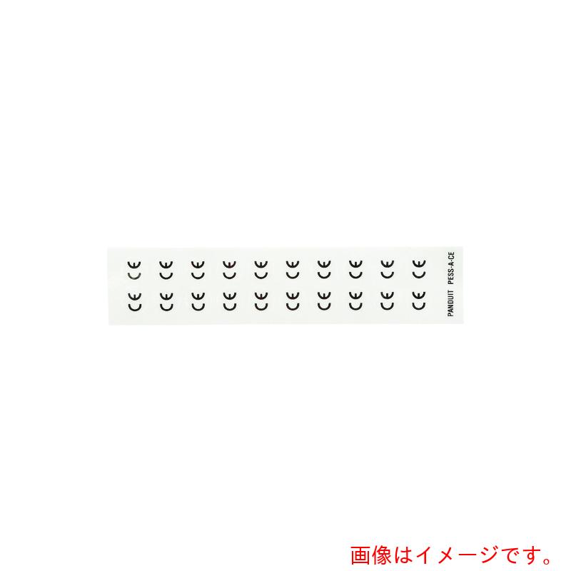 パンドウイットコーポレーション日本支社（PANDUIT）　導体識別ラベル　１２．５０ｍｍ　マーカー径　ＣＥシンボル　黒／白　２０ラベル／カード　１０カード／パッケージ　ＰＥＳＳ&minus;Ａ&minus;ＣＥ　【5個】　【品番：PESS-A-CE】｜住設プロ　店
