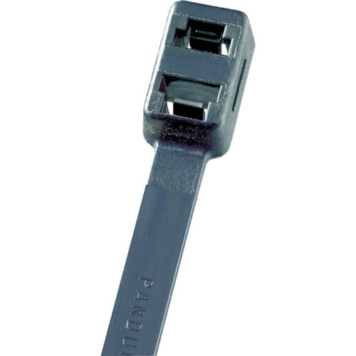 パンドウイットコーポレーション日本支社（PANDUIT）　ダブルループ結束バンド　耐熱性黒　７．６×３７３×１．９　（２５０本入）　【品番：PLB4H-TL30】