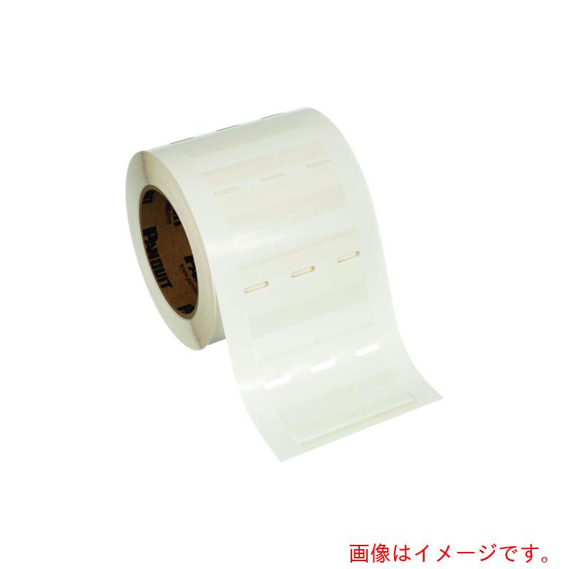 パンドウイットコーポレーション日本下位区分（PANDUIT） 熱転写印刷工用回転させる付け札 白 印字部２５．４×９．７ ２５００枚 【品番：R100X125V1T】