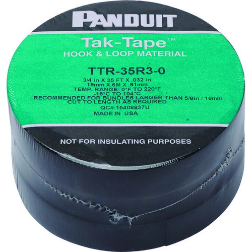 パンドウイットコーポレーション日本下位区分（PANDUIT） タック磁気テープ（渦巻形印字機）１０．７ｍＸ３巻入り口・入口 【品番：TTR-35R3-0】