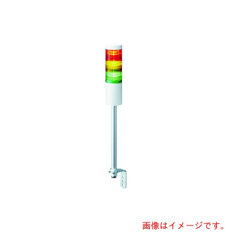 パトライト（PATLITE）　ＬＲ６型　積層信号灯　Φ６０　Ｌ型ポール取付け　【品番：LR6-102LJNW-R】