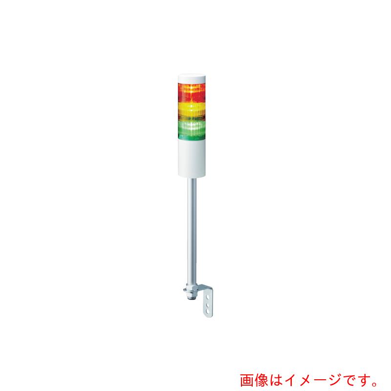 パトライト（PATLITE）　ＬＲ６型　積層信号灯　Φ６０　Ｌ型ポール取付け　【品番：LR6-402LJNW-RYGB】
