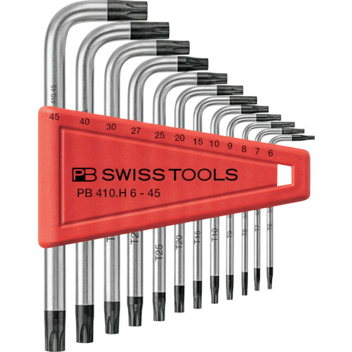PB SWISS TOOLS（PBスイスツールズ） Ｌ型ヘクスローブレンチセット（パックなし） 【品番：410H/6-45】