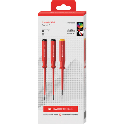 【メール便対応】PB SWISS TOOLS（PBスイスツールズ）　エレクトロ絶縁ドライバーセット（ＢＯＸ）　【品番：5550CBB】