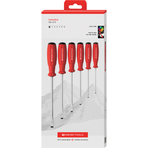 PB SWISS TOOLS（PBスイスツールズ）　スイスグリップ・ドライバーセット（ＢＯＸ）　【品番：8561CBB】