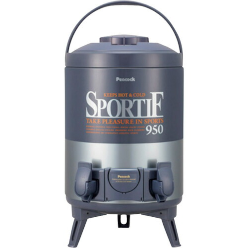 ピーコック魔法瓶産業 ダブルコックキーパー 広口手合い ９．５Ｌ 青色薄墨色 【品番：INW-100】
