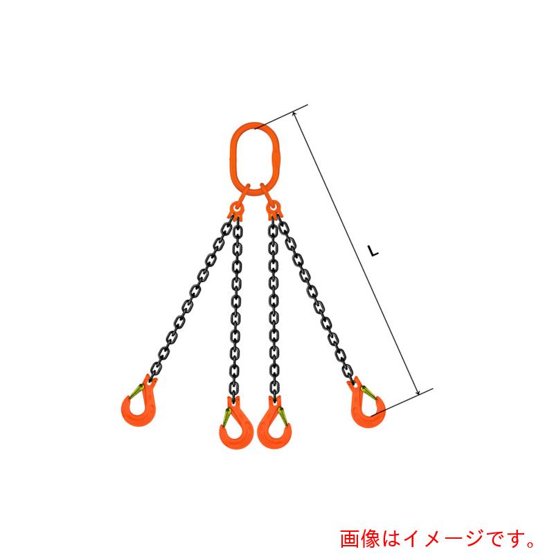 【別途送料あり】pewag　スリングチェーン　クォード（ピンタイプ）　ＱＰ１Ｍ　１６×３．５Ｍ　【品番：035ZPQP1M163S5】