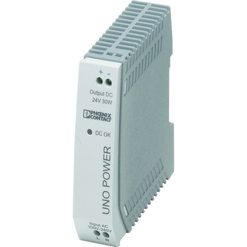 フエニックス・コンタクト　フエニックスコンタクト　電源ユニット　ＤＩＮレール取付け　３０Ｗ　【品番：UNO-PS/1AC/24DC/ 30W】