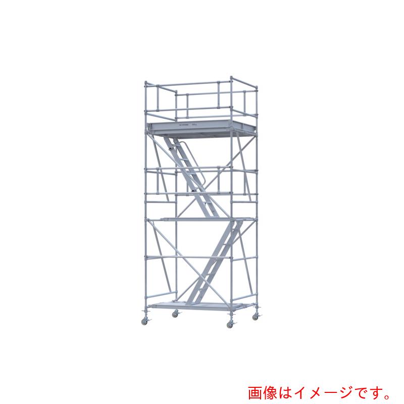 【別途送料あり】ピカコーポレイション（PiCa）　パイプ製足場ＰＳＷ型ベース付き　１段　【品番：PSW-15018-1AB】
