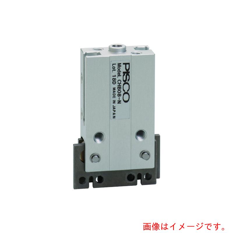 日本ピスコ（PISCO）　エアチャック　平行チャックマルチタイプ　ボディ厚１０ｍｍ　Ｅ型止輪付　複動式　センタポート付　【品番：CHB08E-D-C】