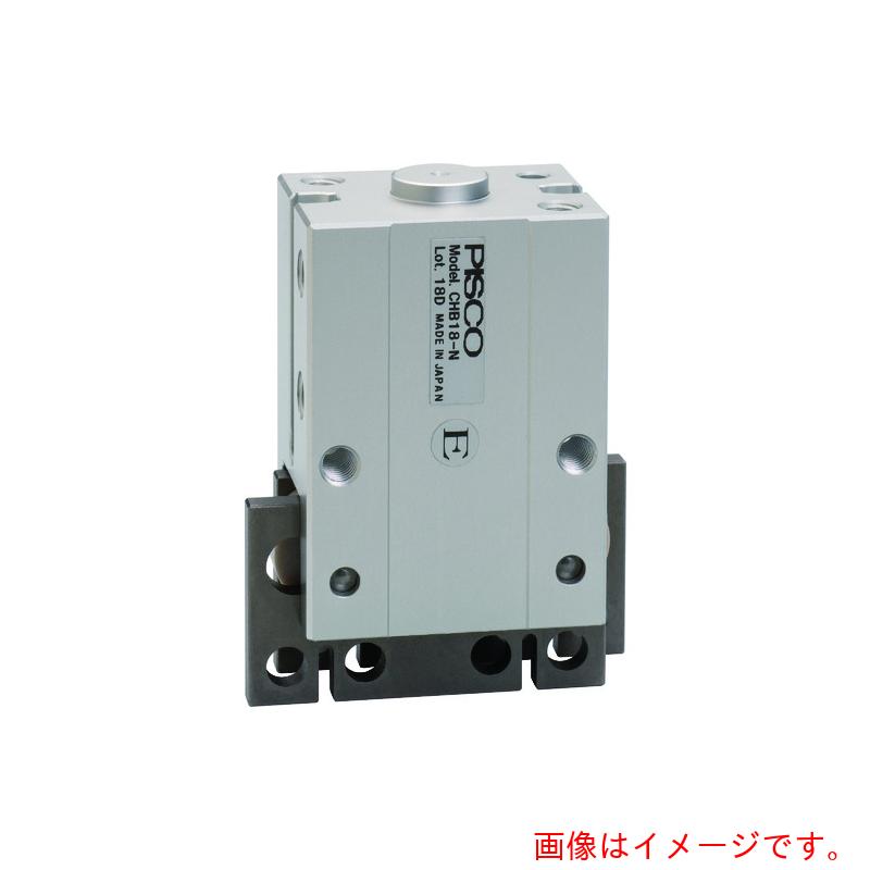 日本ピスコ（PISCO）　エアチャック　平行チャックマルチタイプ　ボディ厚２３．６ｍｍ　単動式　センタポート付　【品番：CHB18-N-C】