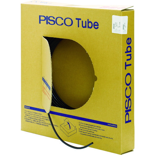 日本ピスコ（PISCO）　ナイロンチューブ　黒　４Ｘ２．５ｍｍ　１００Ｍ　【品番：NA0425-100-B】