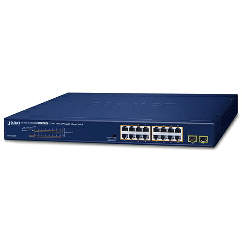 PLANET Technology Corporation ＰｏＥ＋ギガビットイーサネットスイッチＳＦＰ界面付 【品番：GSW-1820HP】