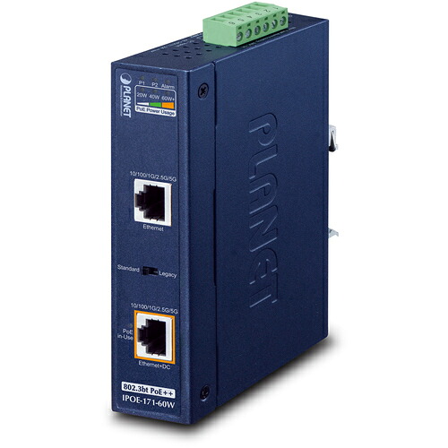PLANET Technology Corporation　産業用マルチギガビットＰｏＥ＋＋インジェクター　【品番：IPOE-171-60W】 26,593円