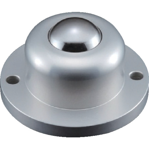 エイテック プレインベア ボールキャスター プレインベア ゴミ排出穴付 上向き用 フランジタイプ スチール製 PV260FH 許容荷重400kg 【品番:PV260FH】|住設プロ 店