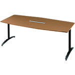 【別途送料あり】プラス（PLUS）　６７７４４９）ロンナ　会議テーブル　ＮＮ－１８０９ＴＡＢＨ　Ｔ２／ＢＫ　【品番：NN-1809TABH T2/BK】