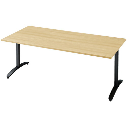【別途送料あり】プラス（PLUS）　６７９４０２）ロンナ会議テーブル　ＮＮ－１８０９ＴＡＲ　ＬＷ／ＢＫ　【品番：NN-1809TAR LW/BK】