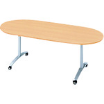 【別途送料あり】プラス（PLUS）　６７７７８８）ロンナ　会議テーブル　ＮＮ－１８０９ＴＫＯ　ＷＭ／Ｍ４　【品番：NN-1809TKO WM/M4】