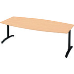 【別途送料あり】プラス（PLUS）　６７７６１６）ロンナ　会議テーブル　ＮＮ－２１１０ＴＡＢ　ＷＭ／ＢＫ　【品番：NN-2110TAB WM/BK】 101,713円