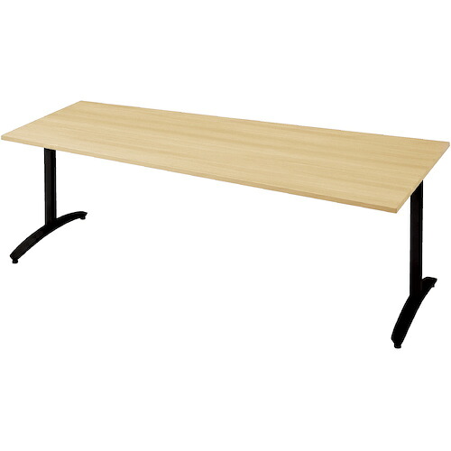 【別途送料あり】プラス（PLUS）　６７９４３８）ロンナ会議テーブル　ＮＮ－２１１０ＴＡＤ　ＬＷ／ＢＫ　【品番：NN-2110TAD LW/BK】