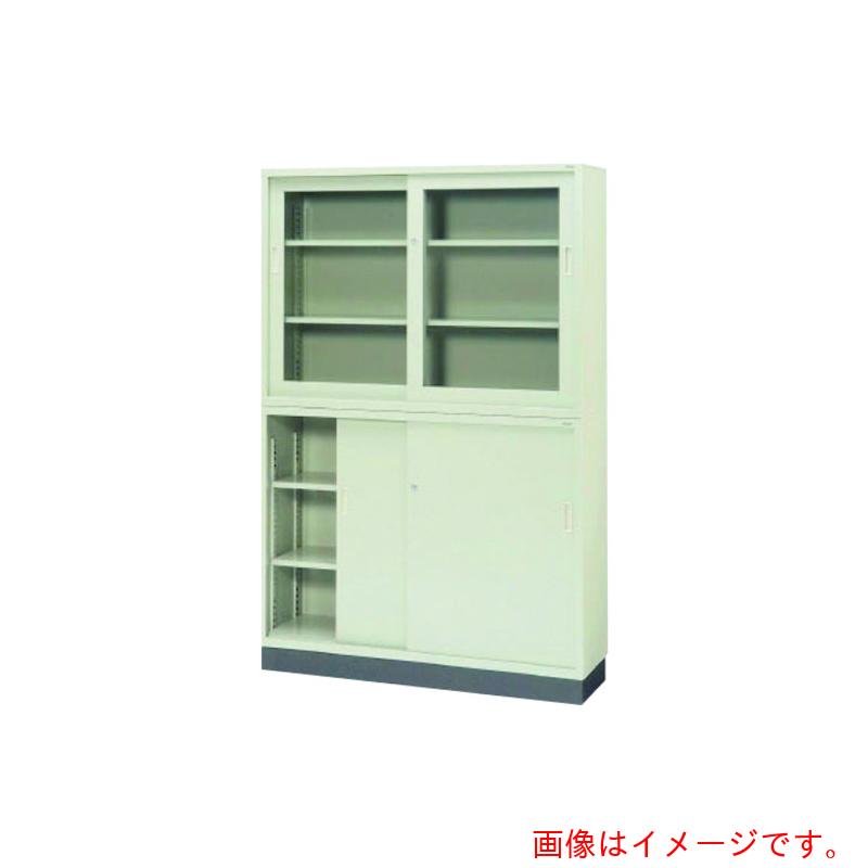 【別途送料あり】プラス（PLUS）　１８４７２）ＫＲ　引違い書庫　ＳＳ－４５３Ｒ　ＬＧＹ　【品番：SS-453R LGY】 57,021円