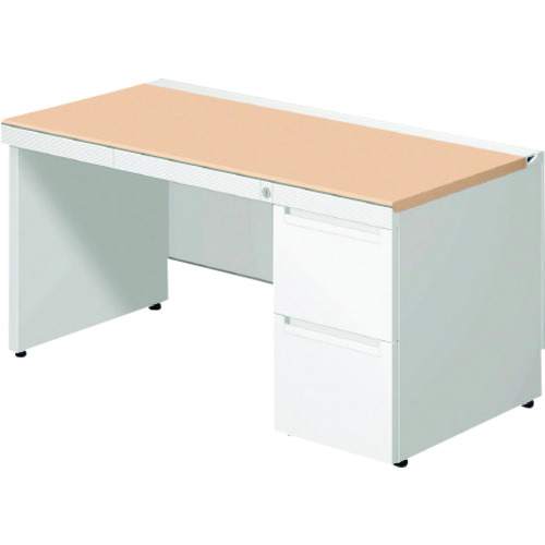 【別途送料あり】プラス(PLUS) 674353)ステージオ 片袖机 ST-127L-P4 WM/W4 【品番:ST-127L-P4 WM/W4】