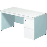 【別途送料あり】プラス（PLUS）　６７３５６４）ステージオ　片袖机　ＳＴ－Ｆ１４７Ｌ－Ｐ３　ＷＳ／Ｍ４　【品番：ST-F147L-P3 WS/M4】