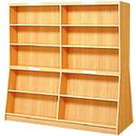 【別途送料あり】プラス（PLUS）　２３００３）傾斜書架（両面型）　ＴＪ－Ａ２５ＫＲ　【品番：TJ-A25KR】