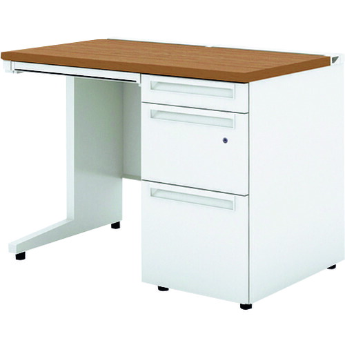 【別途送料あり】プラス（PLUS）　７７９６０７）ＵＳ　片袖机ＵＲ－１０６Ｄ－３　Ｔ２／Ｗ４　【品番：UR-106D-3 T2/W4】