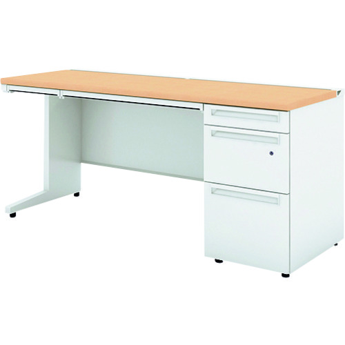 【別途送料あり】プラス（PLUS） ７７９５９１）ＵＳ 片袖机ＵＲ－１６６Ｄ－３ ＷＭ／Ｗ４ 【品番：UR-166D-3 WM/W4】