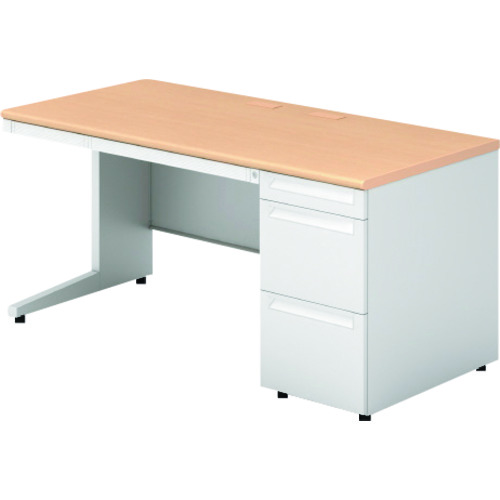 【別途送料あり】プラス（PLUS）　６６９５４６）ＵＳ　片袖机　ＵＳ－ＮＳ１５７Ａ－３　ＷＭ／Ｗ４　【品番：US-NS157A-3 WM/W4】