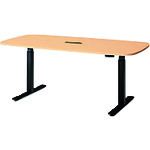 【別途送料あり】プラス（PLUS）　６７９７４４）Ｗｏｒｋ　Ｍｏｖｅ　テ－ブル　ＷＯ－１８９Ｍ－Ｂ　ＷＭ／ＢＫ　【品番：WO-189M-B WM/BK】