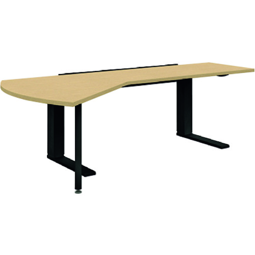 【別途貨物輸送あり】つけ加える（PLUS） ６４９３４１）ＸＦ 支配人事務机ＸＬ－Ｘ２４１２Ｍ－Ｌ ＬＷ／ＢＫ 【品番：XL-X2412M-L LW/BK】