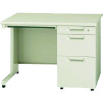 【別途送料あり】プラス（PLUS）　３４６２２４）片袖机　ＪＳ－１０７Ｄ－３　ＬＧＹ　エルグレー　【品番：JS-107D-3 LGY】