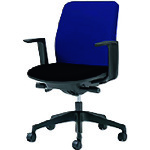 【別途貨物輸送あり】つけ加える（PLUS） ６５２１４９）事務イス カイル ＫＢ－ＨＬ６７ＳＬ ＢＬ／ＢＫ 【品番：KB-HL67SL BL/BK】