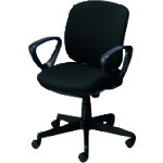プラス（PLUS）　６９７８６０）事務イス　プリセア　ＫＢ－Ｋ６６ＳＬ　ＢＫ　【品番：KB-K66SL BK】