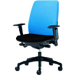 【別途貨物輸送あり】つけ加える（PLUS） ６５２１３４）事務イス カイル ＫＤ－ＨＬ６４ＳＬ ＬＢ／ＢＫ 【品番：KD-HL64SL LB/BK】