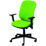 プラス（PLUS）　６９７８０３）事務イス　プリセア　ＫＤ－Ｋ５３ＳＬ　ＹＧ　【品番：KD-K53SL YG】