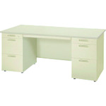 【別途送料あり】プラス（PLUS） ６７００５０）ＬＡ 両袖机 ＬＡ－１６７Ｄ－３３ ＬＧＹ／ＬＧＹ 【品番：LA-167D-33 L/L】